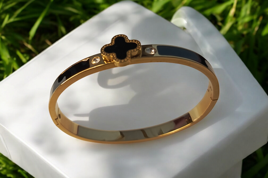 Clover Bangle - Premium Quality Bangle- Stainless Steel